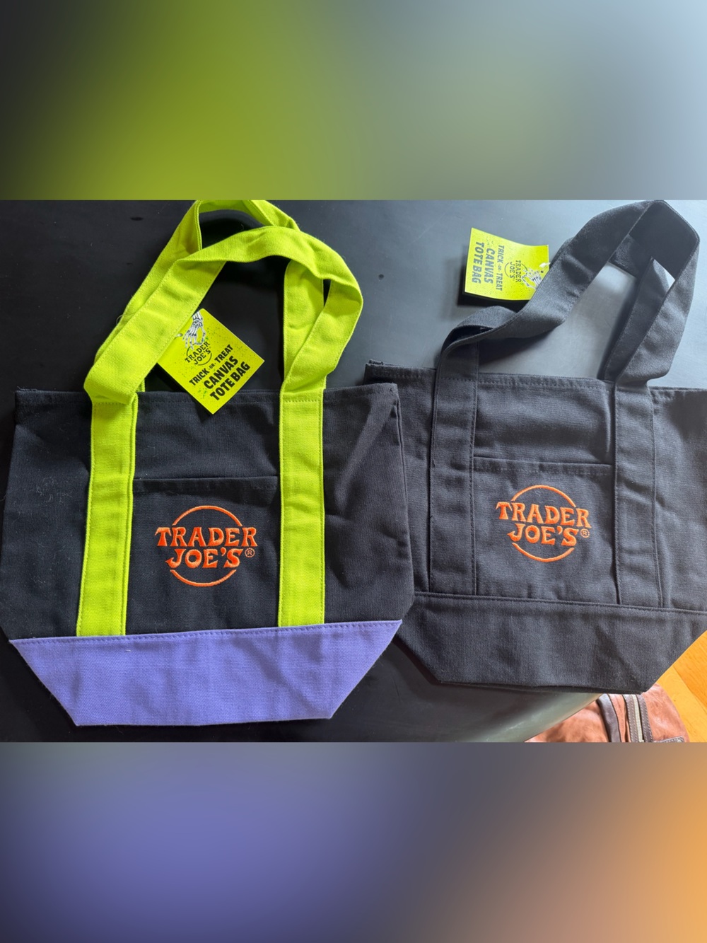 Trader Joe’s Halloween Mini Canvas Tote Bags